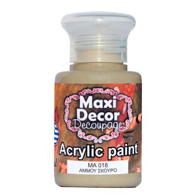 Ακρυλικό Χρώμα 60ml Maxi Decor Άμμου Σκούρο ΜΑ018_MA018060